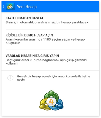 Android Web Trader 4 Kurulum