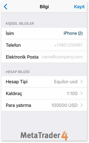 iPhone Web Trader 4 Kurulum