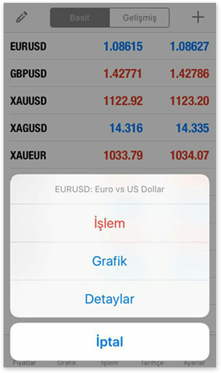 iPhone Web Trader 4 Kurulum